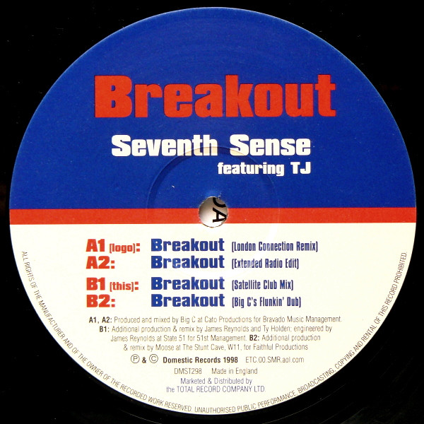 Seventh Sense Featuring TJ Davis - Breakout | Domestic Records (DMST298) - 3 Seventh Sense Featuring TJ Davis - Breakout | Domestic Records (DMST298) - 3