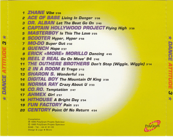 Various - Dance Attitude 3 | PolyGram Projets Spéciaux (6046) - 2
