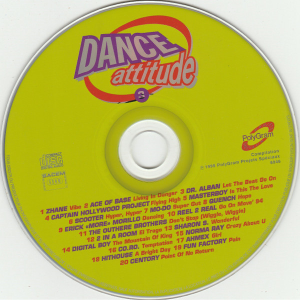 Various - Dance Attitude 3 | PolyGram Projets Spéciaux (6046) - 3