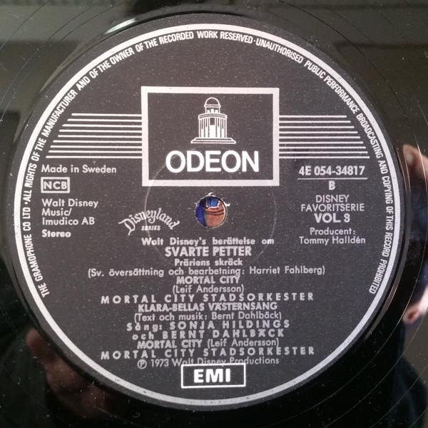 Various - Svarte Petter Präriens Skräck | Odeon (4E 054-34817) - 4