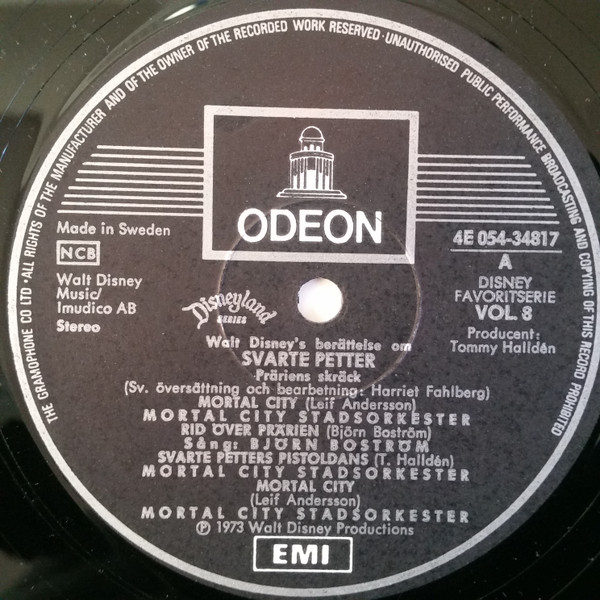 Various - Svarte Petter Präriens Skräck | Odeon (4E 054-34817) - 3