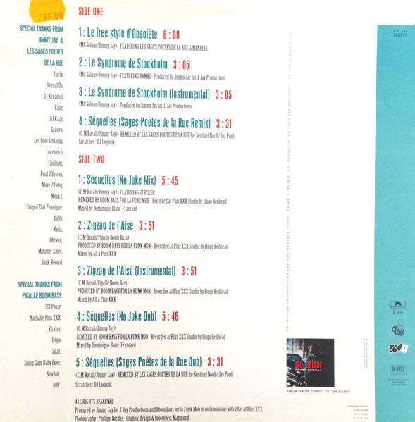 MC Solaar - Obsolète | Polydor (523 721-1) - 3 MC Solaar - Obsolète | Polydor (523 721-1) - 3