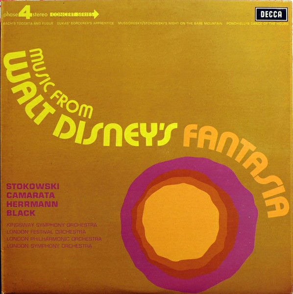 Leopold Stokowski , Tutti Camarata , Bernard Herrmann , Stanley Black - Music From Walt Disney's Fantasia | Decca (PFS 4260)
