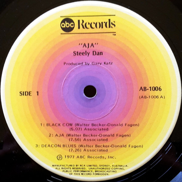 Steely Dan - Aja | ABC Records (AB 1006) - 3
