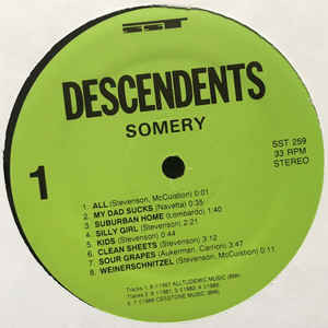 Descendents - Somery (2LP) [Vinyl] | SST Records (SST 259) - 3