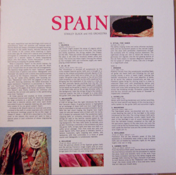 Stanley Black & His Orchestra - Spain [Vinyl] | London Records (SP 44016) - 2