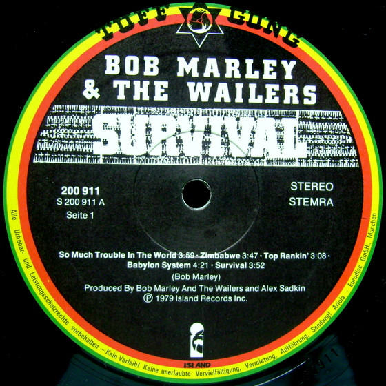 Bob Marley & The Wailers - Survival | Tuff Gong (200 911) - 3 Bob Marley & The Wailers - Survival | Tuff Gong (200 911) - 3
