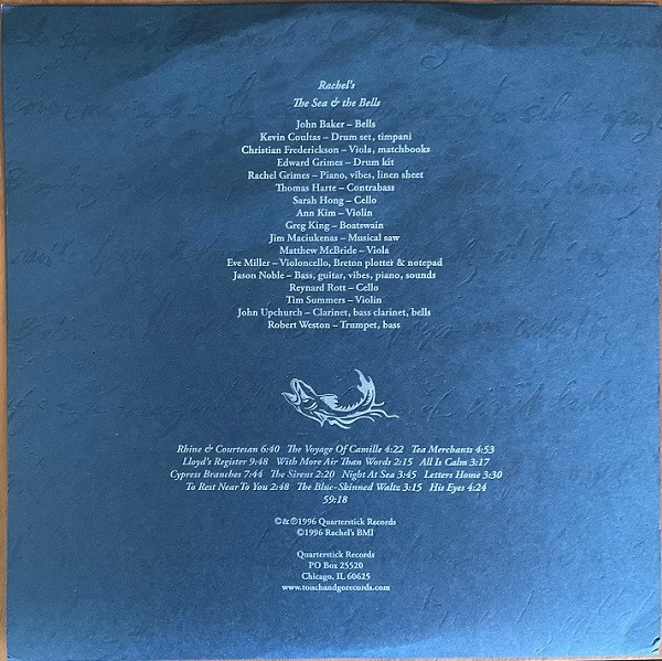 Rachel's - The Sea And The Bells | Quarterstick Records (QS38) - 2