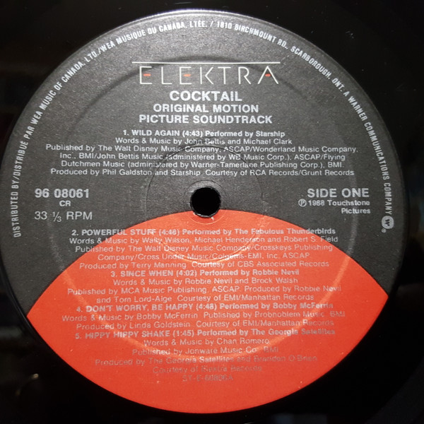 Various - Cocktail - Original Motion Picture Soundtrack | Elektra (96 08061) - 3 Various - Cocktail - Original Motion Picture Soundtrack | Elektra (96 08061) - 3