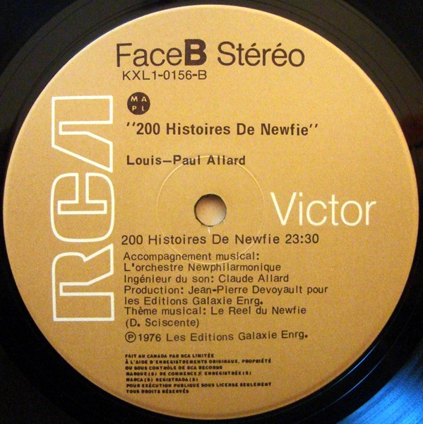 Louis-Paul Allard - 200 Histoires De Newfie [Vinyl] | RCA (KXL1-0156) - 4