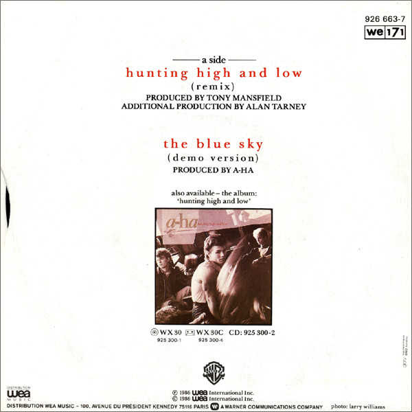 a-ha - Hunting High And Low (Remix) | Reprise Records (926 663-7) - main a-ha - Hunting High And Low (Remix) | Reprise Records (926 663-7) - main
