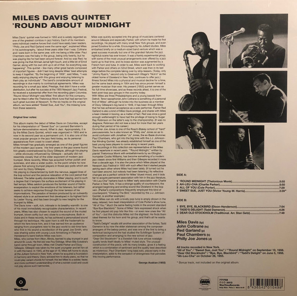 Miles Davis - 'Round About Midnight | WaxTime (771758) - 2 Miles Davis - 'Round About Midnight | WaxTime (771758) - 2