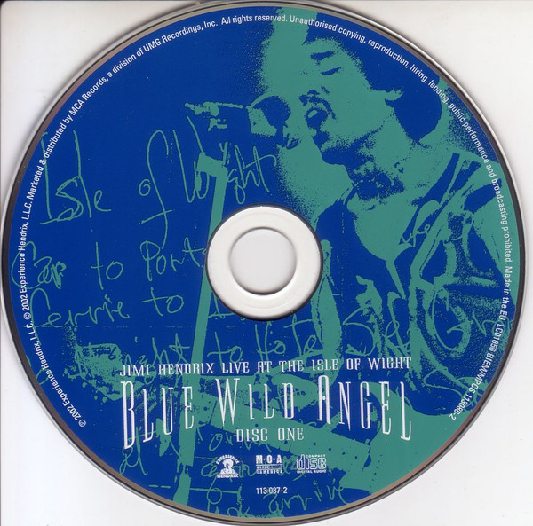 Jimi Hendrix - Blue Wild Angel: Jimi Hendrix Live At The Isle Of Wight | Experience Hendrix (113 086-2) - 3 Jimi Hendrix - Blue Wild Angel: Jimi Hendrix Live At The Isle Of Wight | Experience Hendrix (113 086-2) - 3