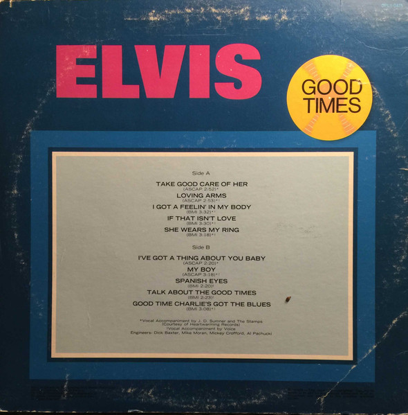 Elvis Presley - Good Times | RCA Victor (CPL1-0475) - 2 Elvis Presley - Good Times | RCA Victor (CPL1-0475) - 2