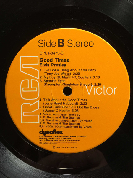 Elvis Presley - Good Times | RCA Victor (CPL1-0475) - 4 Elvis Presley - Good Times | RCA Victor (CPL1-0475) - 4