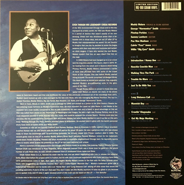 Muddy Waters - The Lost Tapes (Recorded Live) | Blind Pig Records (BPLP 5054) - 2