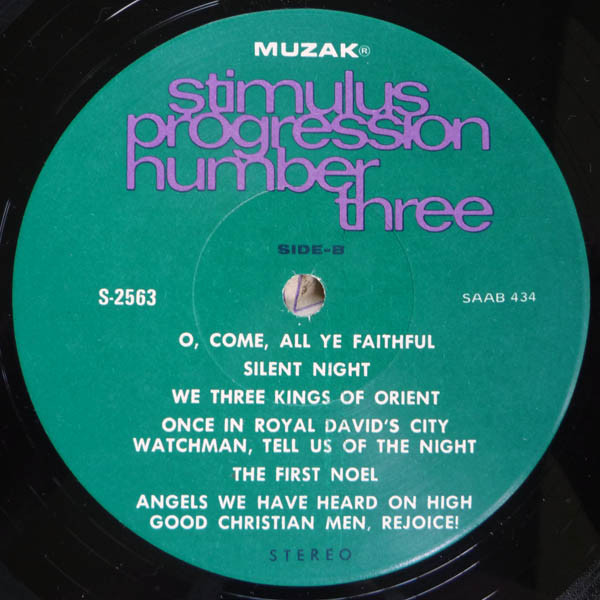 Unknown Artist - Stimulus Progression Number Three - Christmas | MUZAK (S-2563) - 4