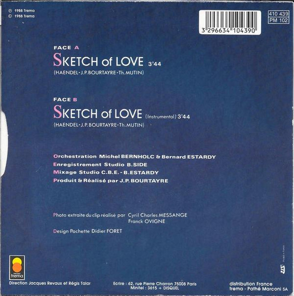 Thierry Mutin - Sketch Of Love - Adaptation De La Sarabande De Haendel | Trema (410 439) - 2 Thierry Mutin - Sketch Of Love - Adaptation De La Sarabande De Haendel | Trema (410 439) - 2