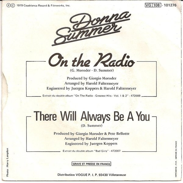Donna Summer - On The Radio | Casablanca (101276) - 2