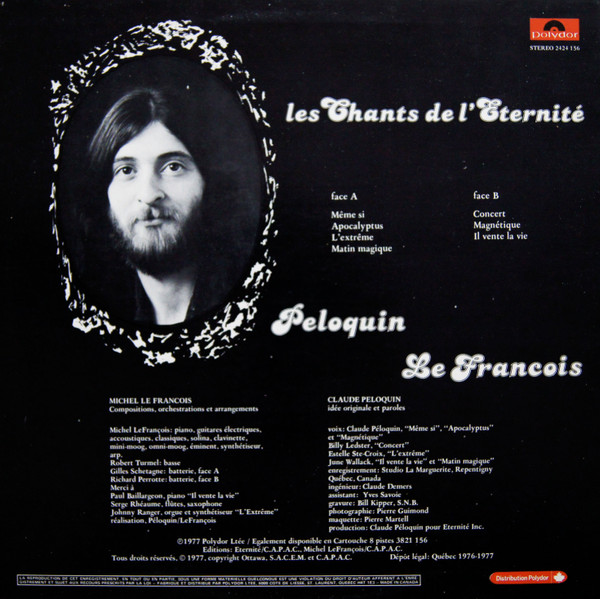 Eternité - Les Chants De L'Éternité | Polydor (2424 156) - 2