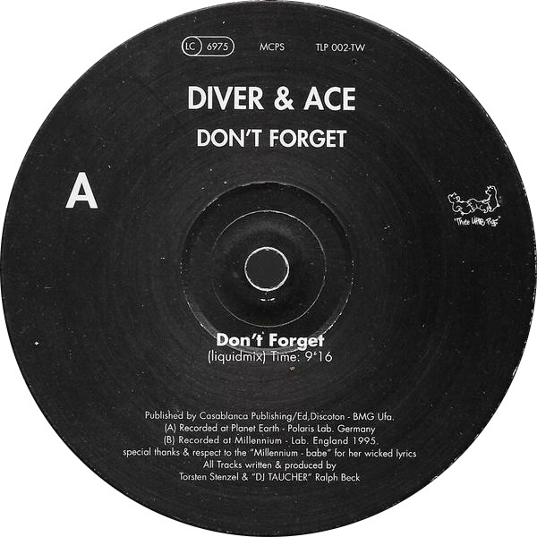 Diver & Ace - Don't Forget | Three Little Pigs (TLP 002-TW) - main