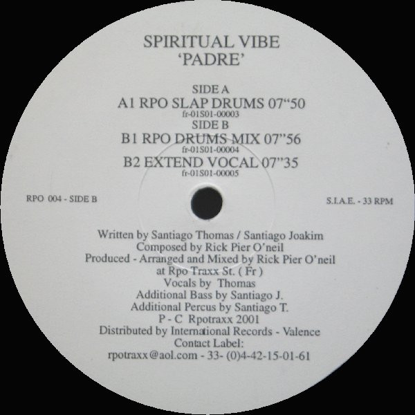 Spiritual Vibe - Padre | RPO Traxx (RPO 004)