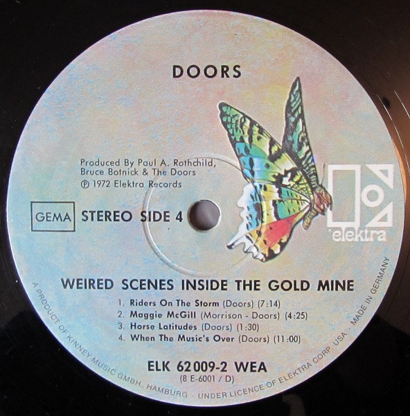 The Doors - Weird Scenes Inside The Gold Mine | Elektra (ELK 62 009) - 4 The Doors - Weird Scenes Inside The Gold Mine | Elektra (ELK 62 009) - 4