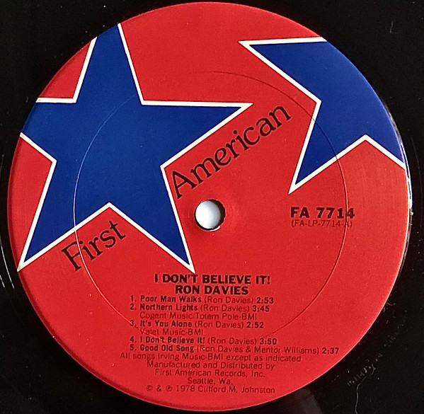 Ron Davies - I Don't Believe It | First American (FA-7714) - 3 Ron Davies - I Don't Believe It | First American (FA-7714) - 3