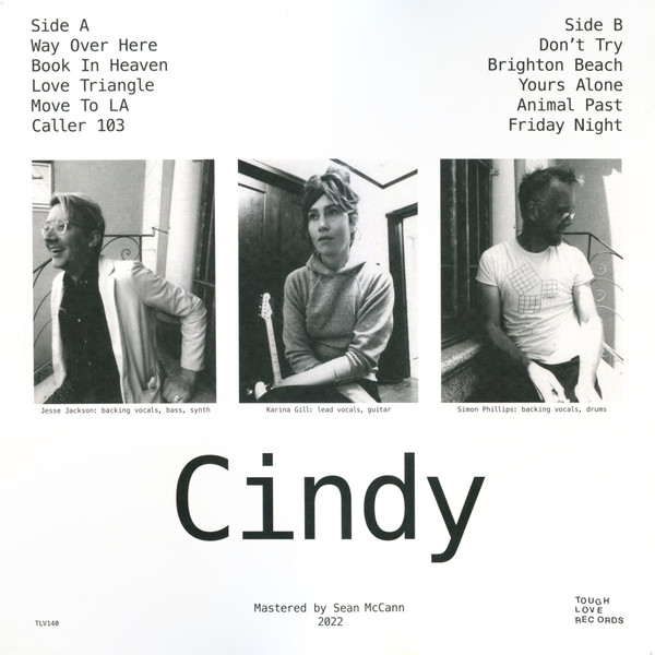 Cindy - Cindy | Tough Love Records (TLV140) - 2 Cindy - Cindy | Tough Love Records (TLV140) - 2