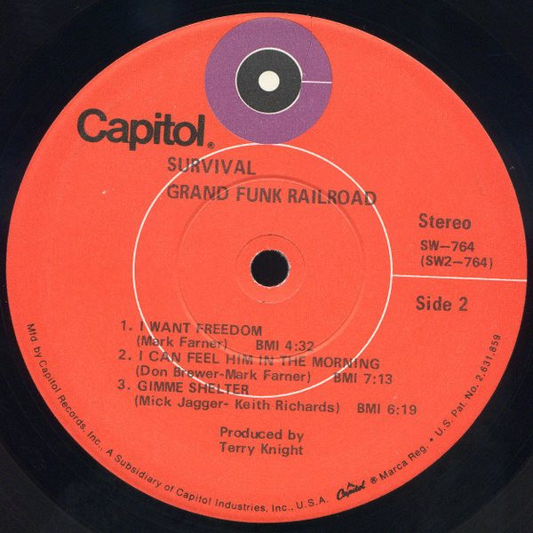 Grand Funk Railroad - Survival | Capitol Records (SW-764) - 4 Grand Funk Railroad - Survival | Capitol Records (SW-764) - 4