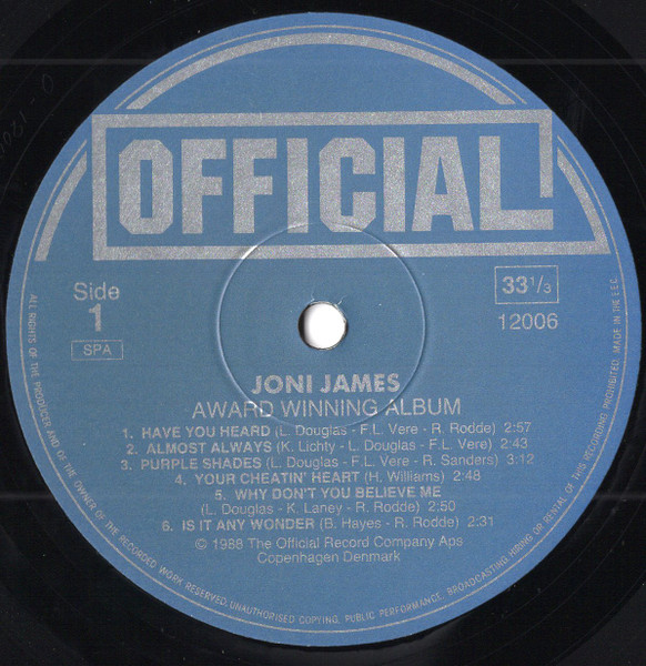 Joni James - Award Winning Album | Official (12006) - 3 Joni James - Award Winning Album | Official (12006) - 3