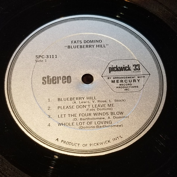 Fats Domino - Blueberry Hill | Pickwick/33 Records (SPC-3111) - 3