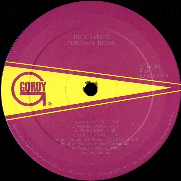 Rick James - Throwin' Down | Gordy (G6005) - 3