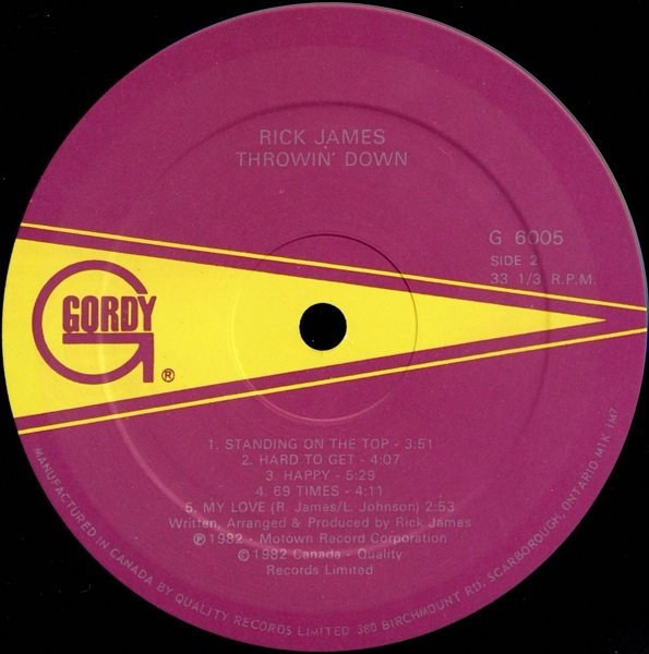 Rick James - Throwin' Down | Gordy (G6005) - 4