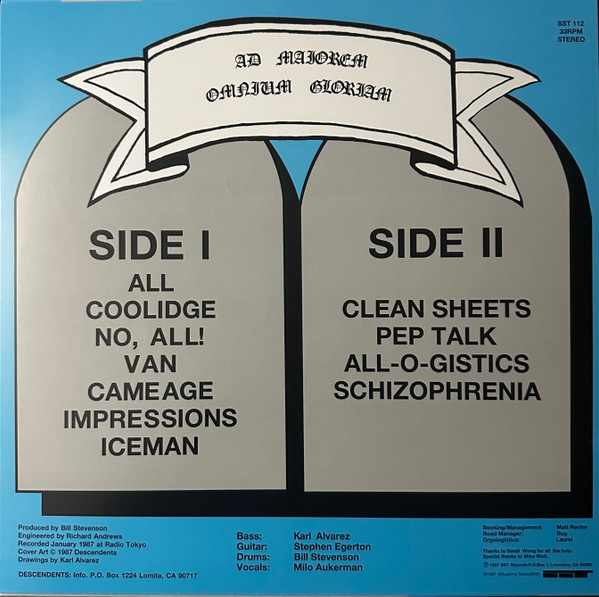 Descendents - All [Vinyl] | SST Records (SST 112) - 2