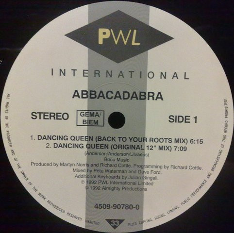 Abbacadabra - Dancing Queen | PWL International (4509-90780-0) - 3 Abbacadabra - Dancing Queen | PWL International (4509-90780-0) - 3