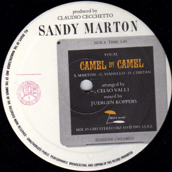 Sandy Marton - Camel By Camel | Ibiza Records (IBZ 414) - main