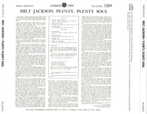 Milt Jackson - Plenty, Plenty Soul | Atlantic (7567-81979-2) - 4