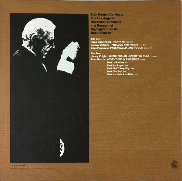 Stan Kenton Conducts The Los Angeles Neophonic Orchestra - Stan Kenton Conducts The Los Angeles Neophonic Orchestra | Capitol Records (MAS 2424) - 3