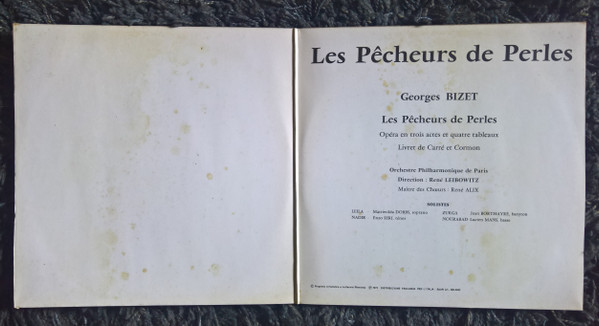 Georges Bizet - Les Pêcheurs De Perles = I Pescatori Di Perle | Musidisc (SM 1190/2) - 2