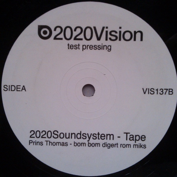 2020 Soundsystem - Tape (Prins Thomas Remixes) | 20:20 Vision (VIS137B)