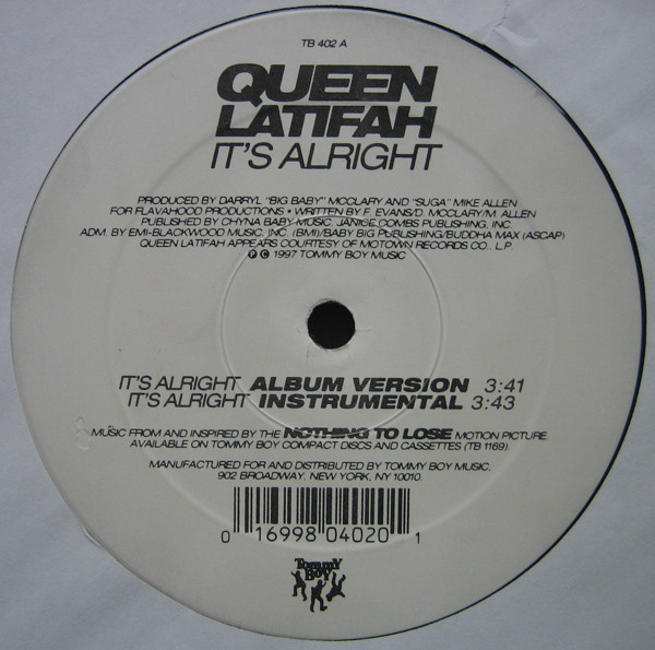 Queen Latifah - It's Alright | Tommy Boy (TB 402) - 2