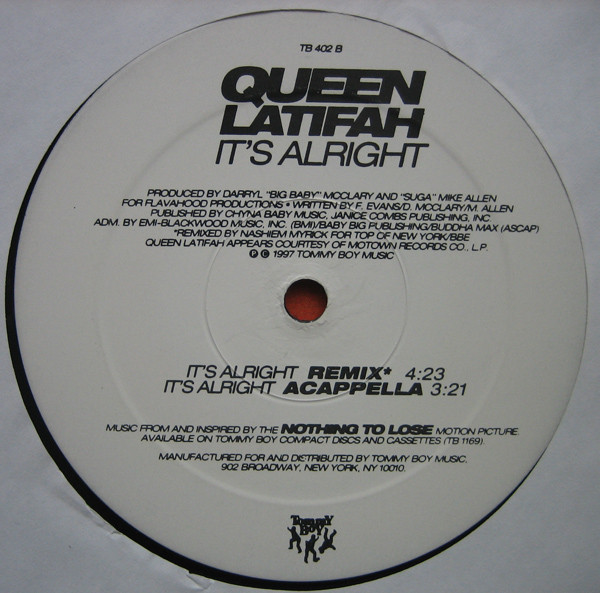 Queen Latifah - It's Alright | Tommy Boy (TB 402) - 3