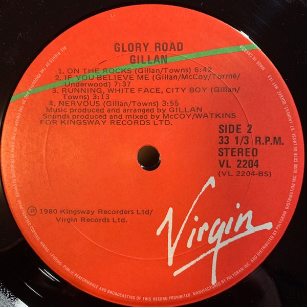 Gillan - Glory Road | Virgin (VL 2204) - 4