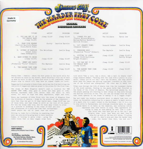 Various - The Harder They Come (Original Soundtrack Recording) | Island Records (00602567073949) - 4 Various - The Harder They Come (Original Soundtrack Recording) | Island Records (00602567073949) - 4
