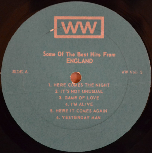 Unknown Artist - Some Of The Best Hits From England [Vinyl] | World Wide Productions (WW Vol. 5) - 3