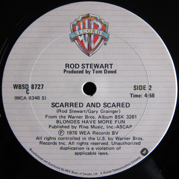 Rod Stewart - Da Ya Think I'm Sexy? (12") [Vinyl] | Warner Bros. Records (WBSD 8727) - 2
