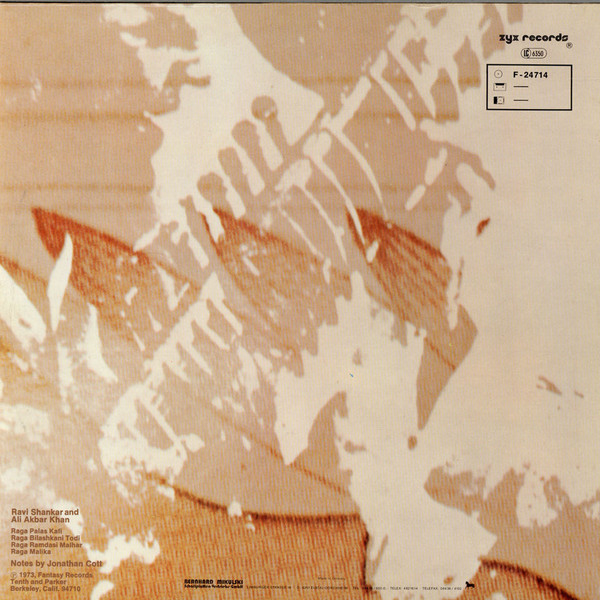 Ravi Shankar , Ali Akbar Khan - Ragas | Fantasy (F-24714) - 3