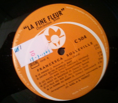 Francesca Solleville - Francesca Solleville | La Fine Fleur (C 504) - 4 Francesca Solleville - Francesca Solleville | La Fine Fleur (C 504) - 4