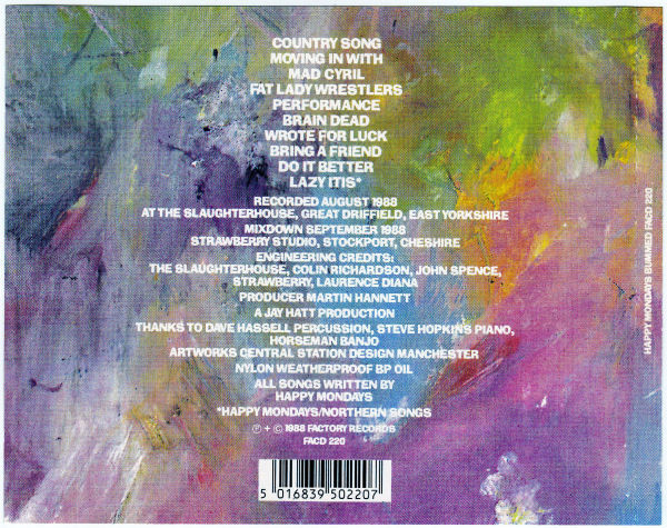 Happy Mondays - Bummed CD | Factory (FACD 220) - 2 Happy Mondays - Bummed CD | Factory (FACD 220) - 2